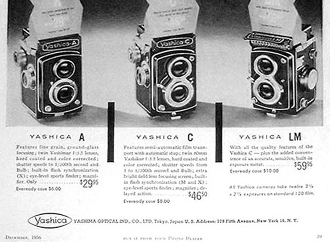 Description: Yashica-A, C & LM Brochure